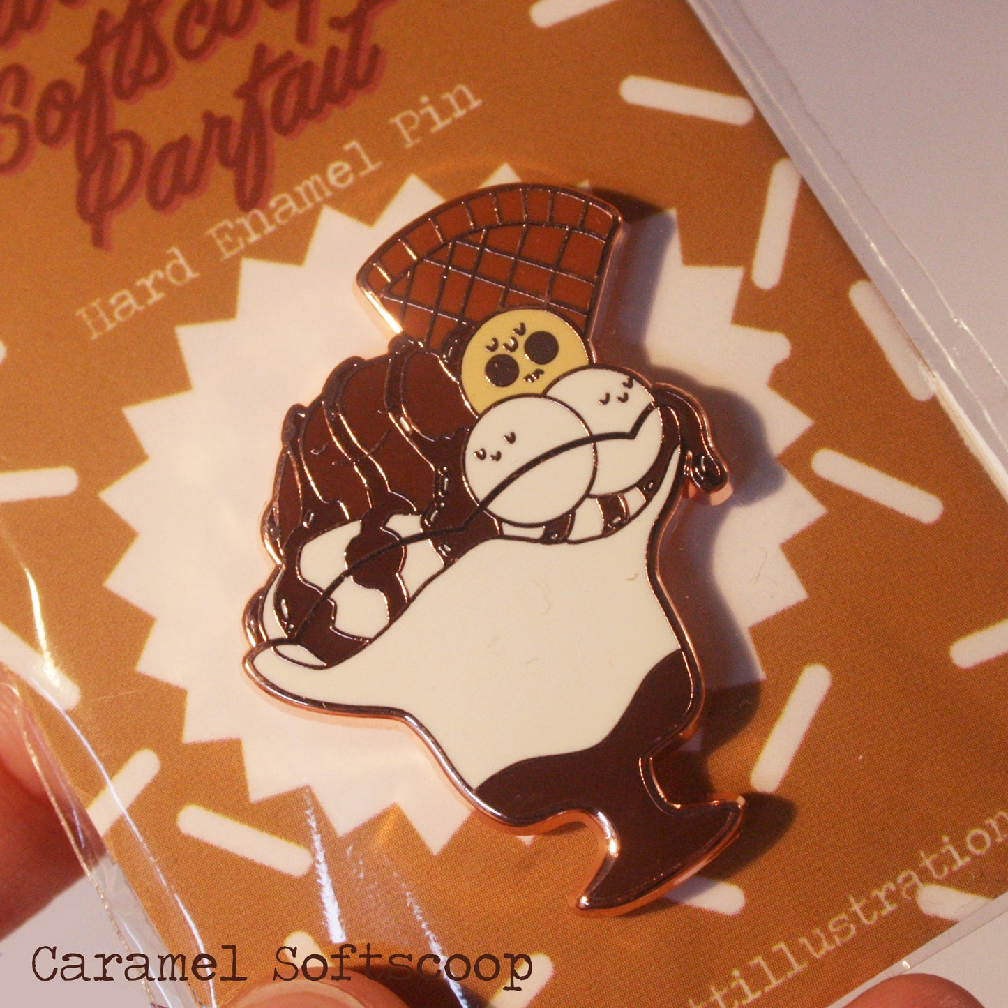 Caramel Softscoop Parfait Enamel Pin