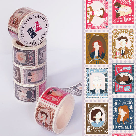 Gift Bundle - Doctor Who Enamel Pins & Washi Tape
