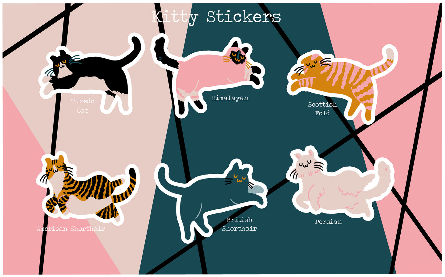Kitty Stickers Pack