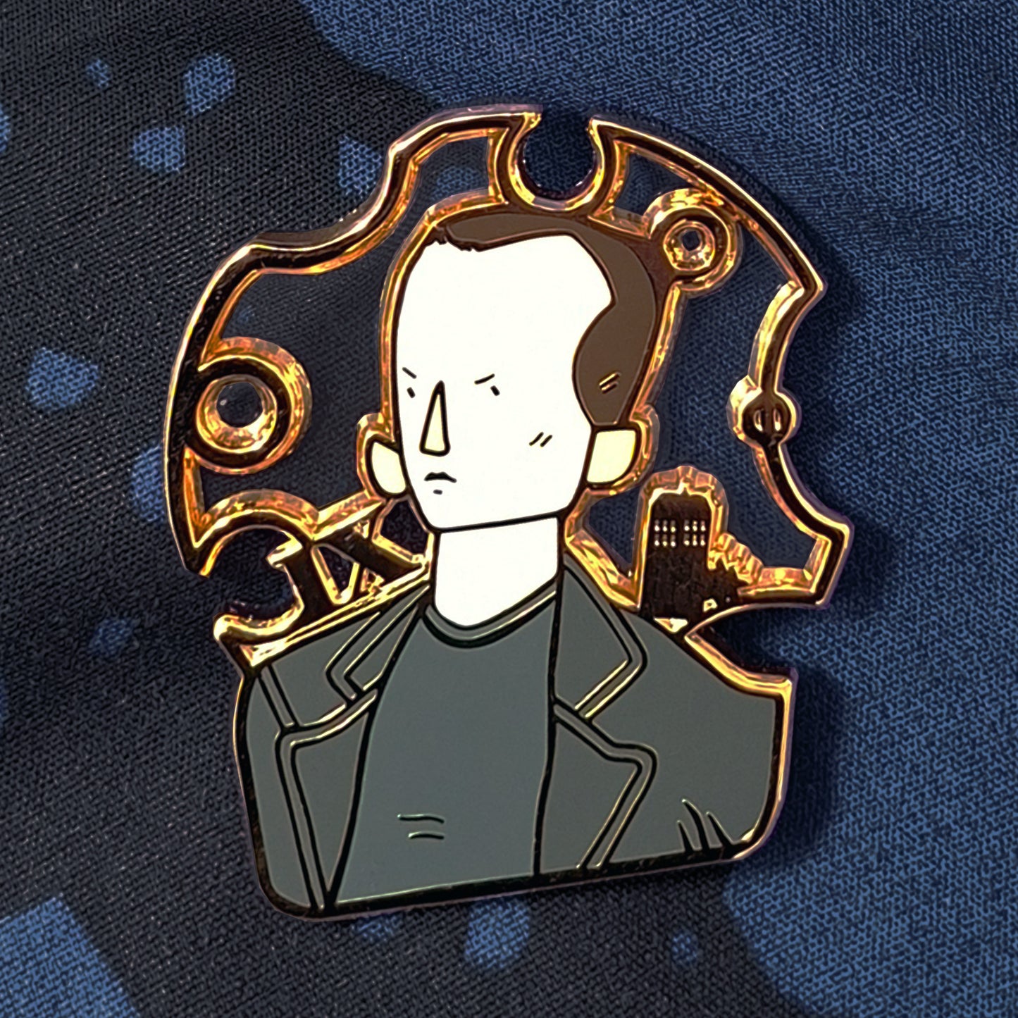Ninth Doctor - Christopher Eccleston Enamel Pin