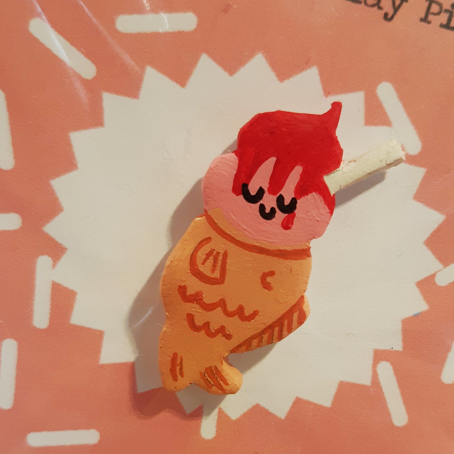 Handmade Taiyaki Ice Cream Pins