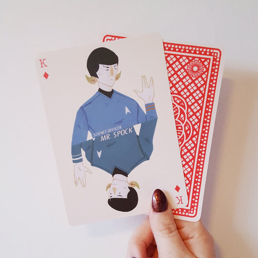 8x Star Trek Themed Playing Cards