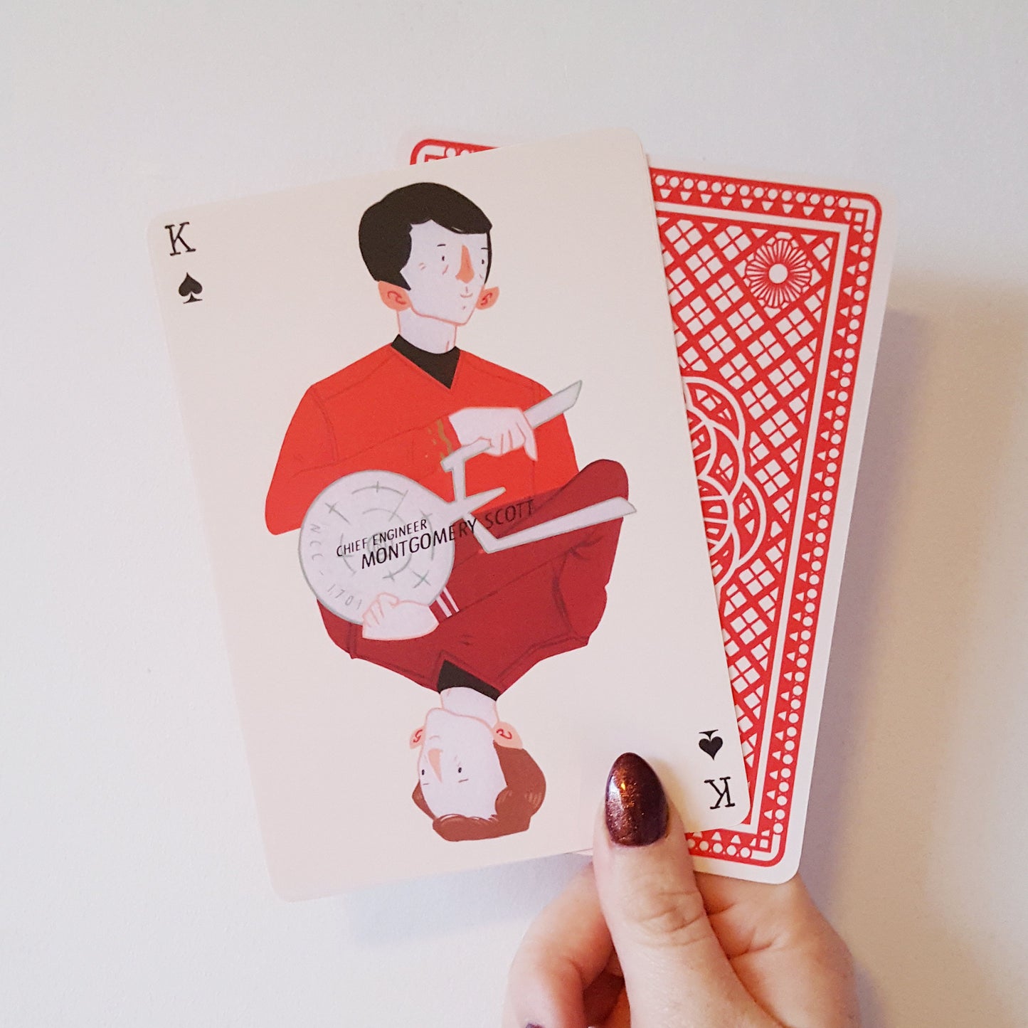 8x Star Trek Themed Playing Cards