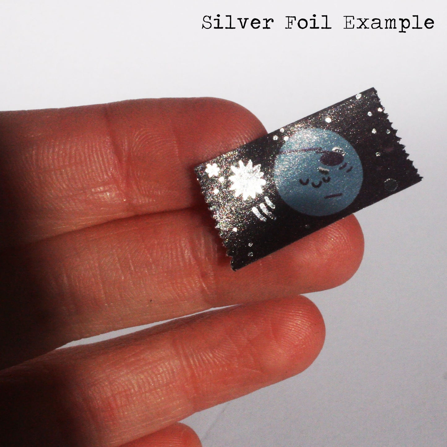 Shiny Planets Silver Washi Tape - Silver Foil