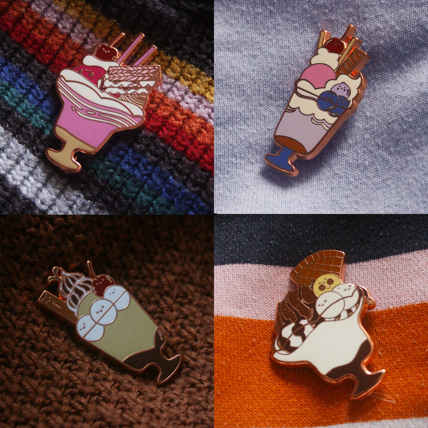 Caramel Softscoop Parfait Enamel Pin