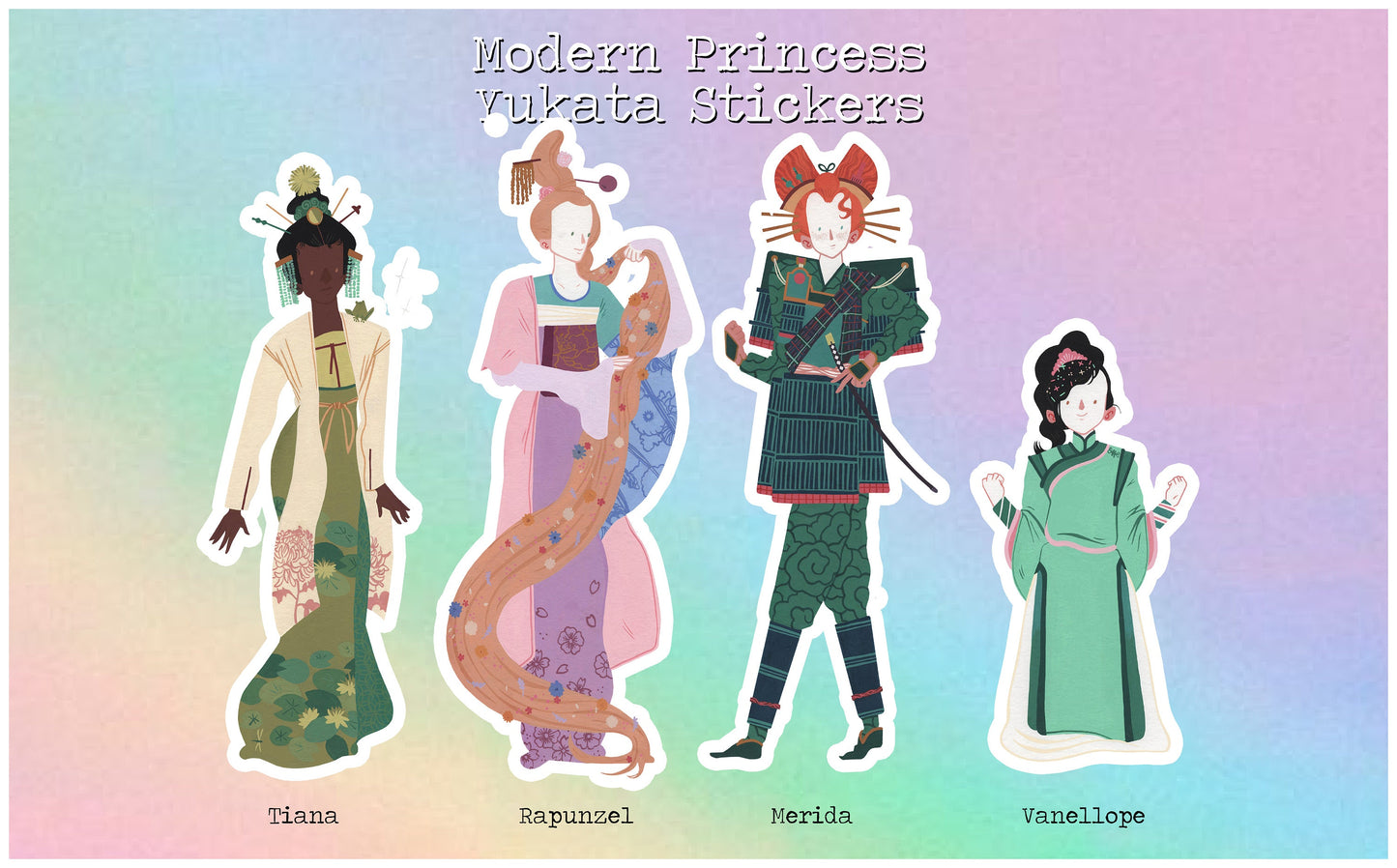 Modern Princess - Stickers Pack