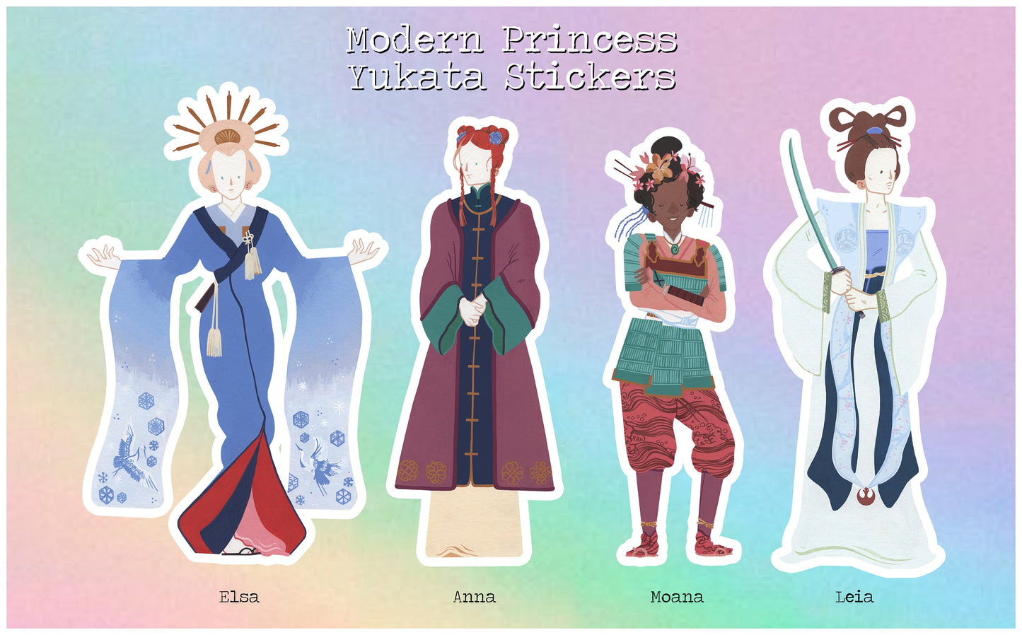 Modern Princess - Stickers Pack