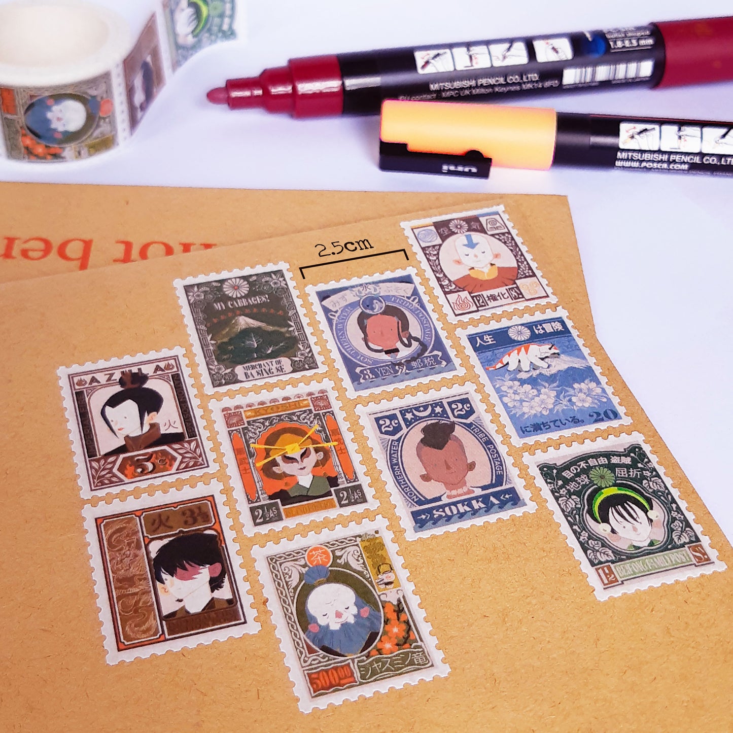 Gift Bundle - Avatar the Last Airbender Enamel Pins & Washi Tape