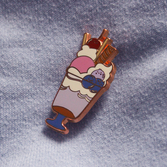 Blueberry Cheesecake Parfait Enamel Pin