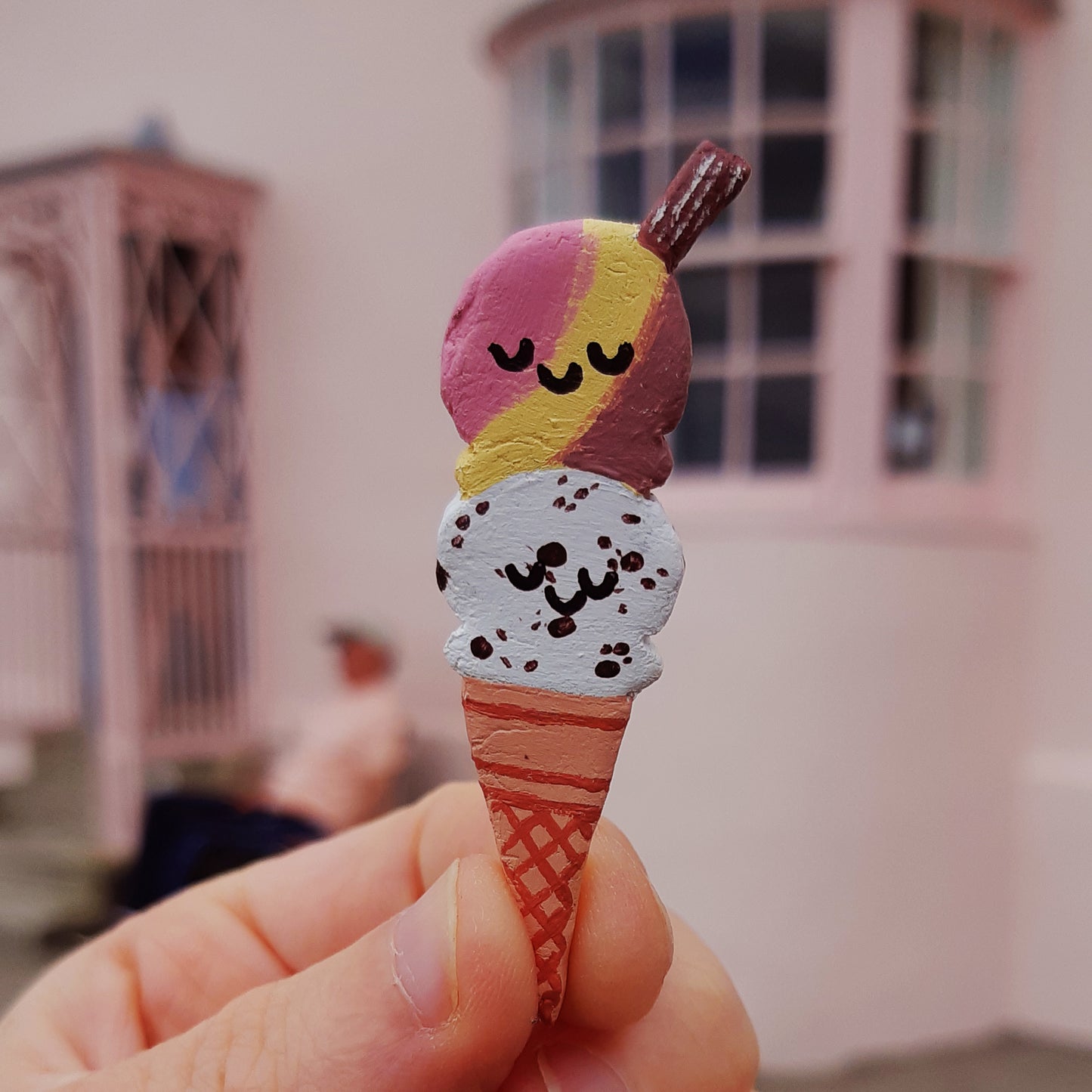 Handmade Double Scoop Pins