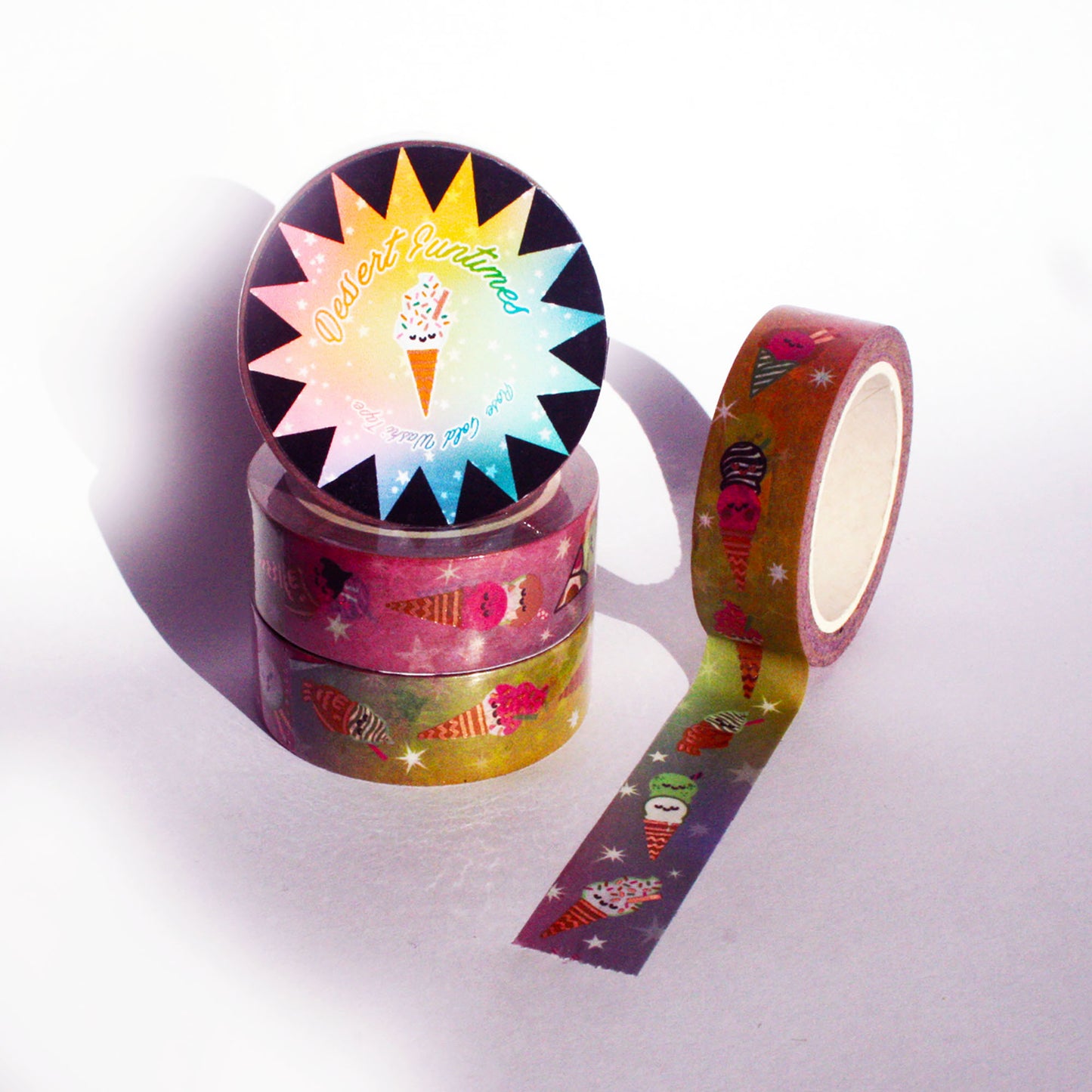 Ice Cream Rose Gold Washi Tape - Rose Gold Foil