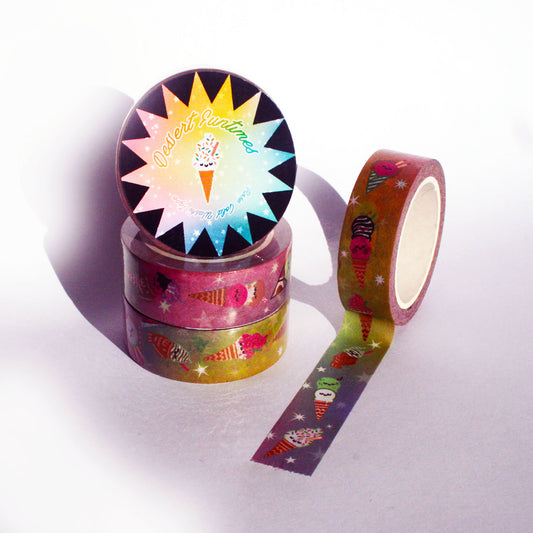 Ice Cream Rose Gold Washi Tape - Rose Gold Foil
