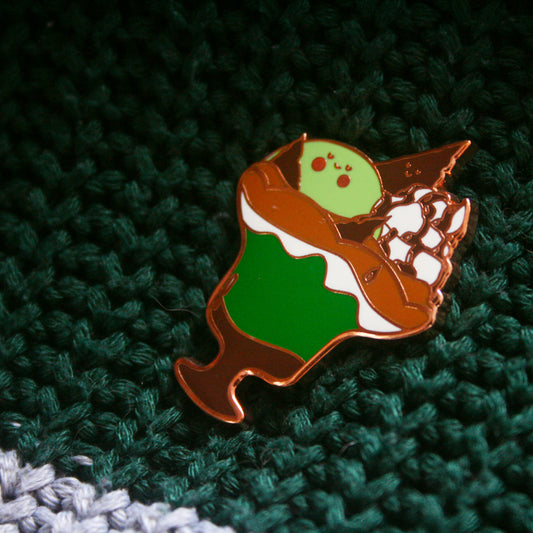 Matcha Brownie Parfait Enamel Pin