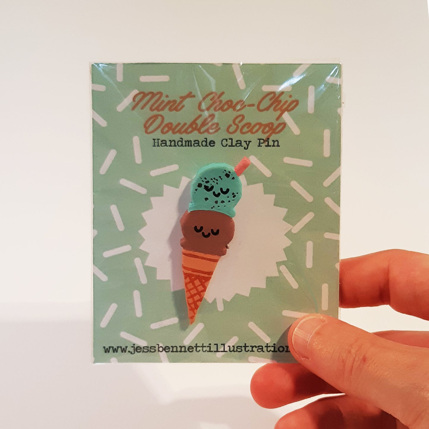 Handmade Double Scoop Pins