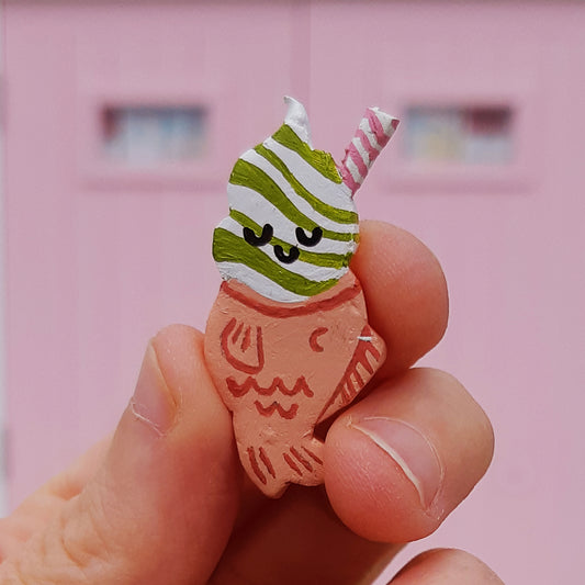 Handmade Taiyaki Ice Cream Pins