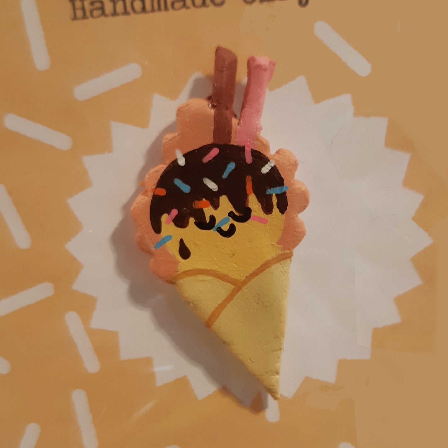 Handmade Taiyaki Ice Cream Pins