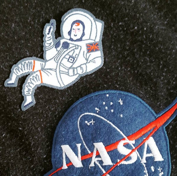 Astronaut Iron On Patch - Tim Peake