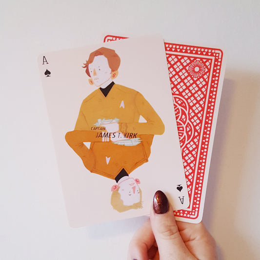 8x Star Trek Themed Playing Cards