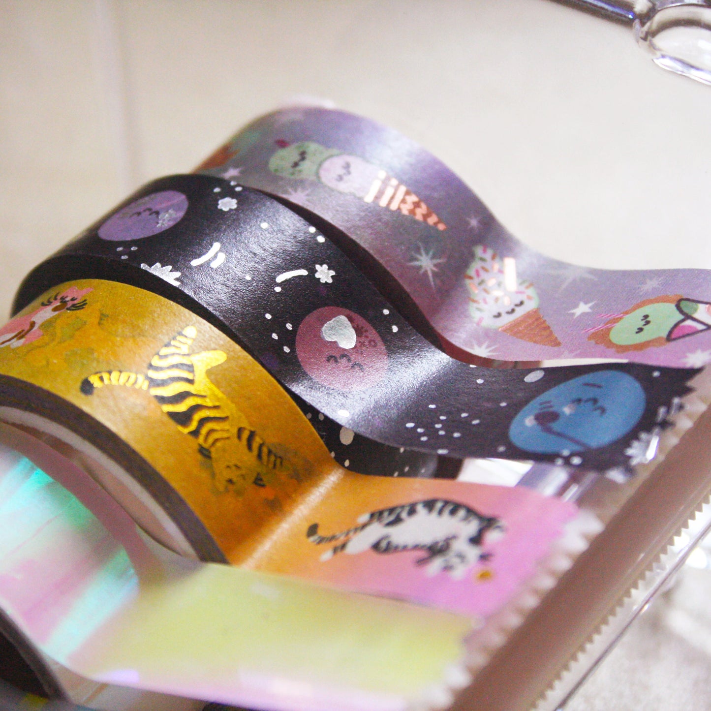 Ice Cream Rose Gold Washi Tape - Rose Gold Foil